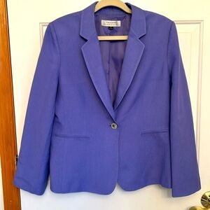 Tahari suit jacket, lilac, size 14
